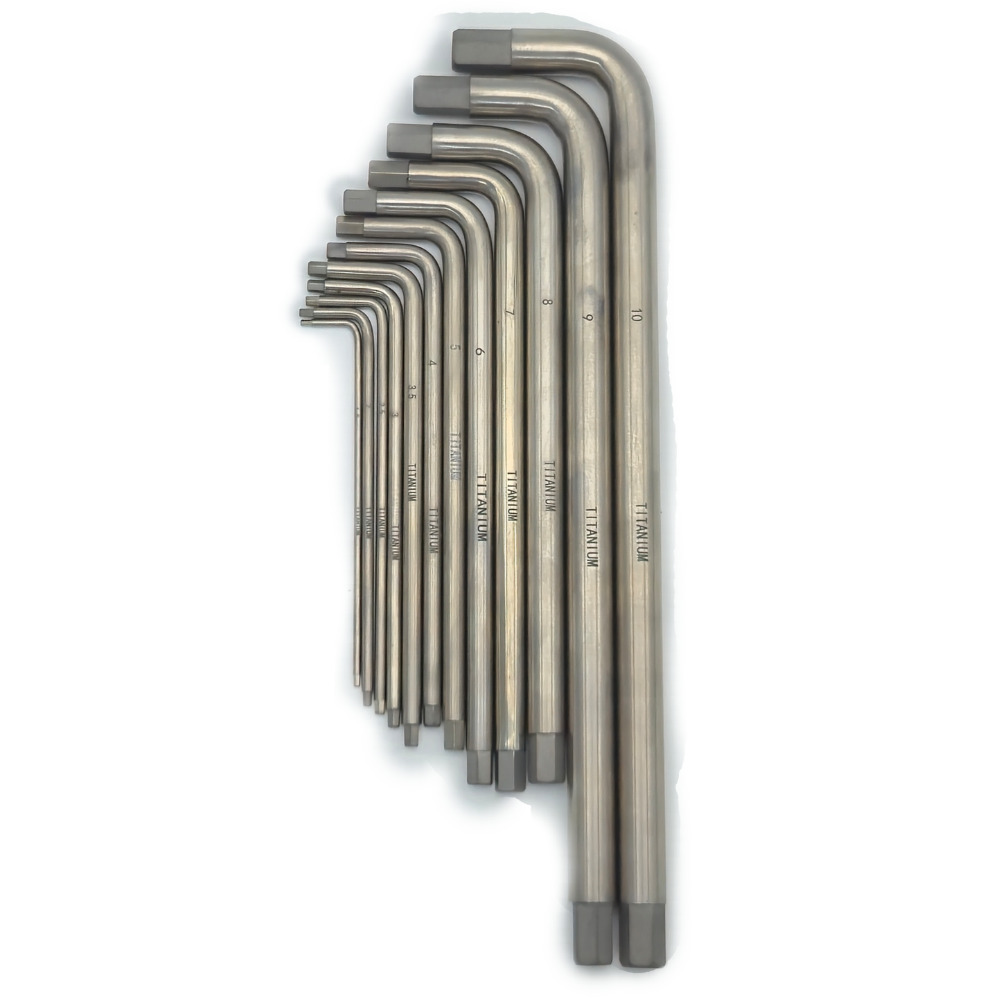 Titanium Long Allen Key Set – 12‑Piece Metric, MRI‑Safe | FDM Enterprises Titanium Allen Keys