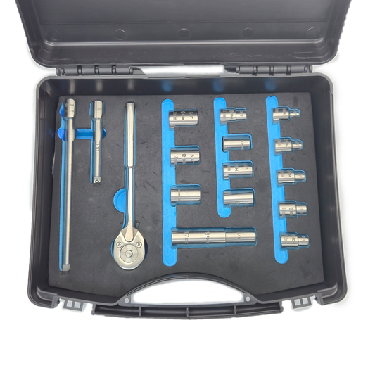 16 Piece Socket Set 3/8 Titanium Tool Kit – Non‑Magnetic Tools for MRI Repair