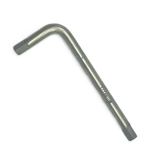 Titanium 7mm Allen (Hex) Key Non-Ferrous, Corrosion Resistant,  Non-Magnetic