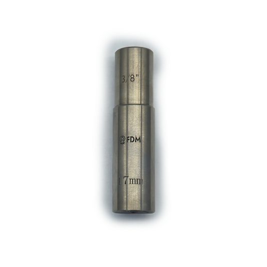 Titanium Socket 3/8" 17mm Deep Non-Ferrous, Corrosion Resistant, Non-Magnetic