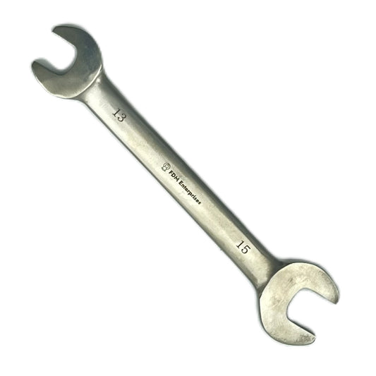 Titanium Double Open End Wrench 13mm x 15mm Non-Ferrous, Corrosion Resistant,  Non-Magnetic