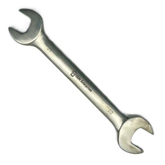 Titanium Double Open End Wrench 21mm x 22mm Non-Magnetic