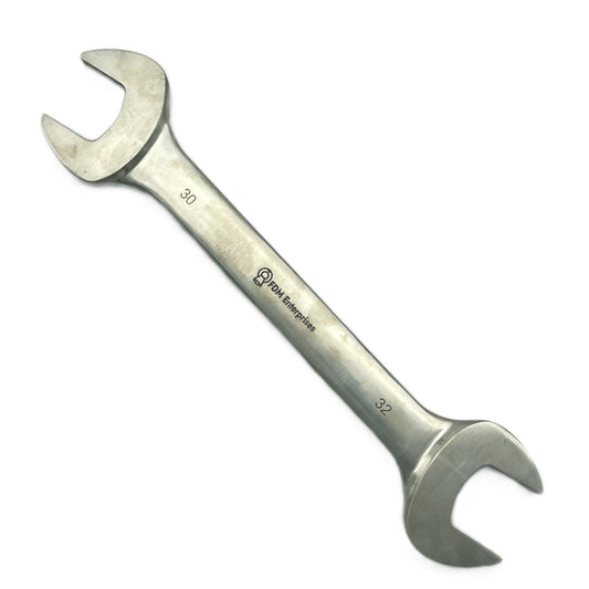 Titanium Double Open End Wrench 30mm x 32mm Non-Ferrous, Corrosion Resistant,  Non-Magnetic