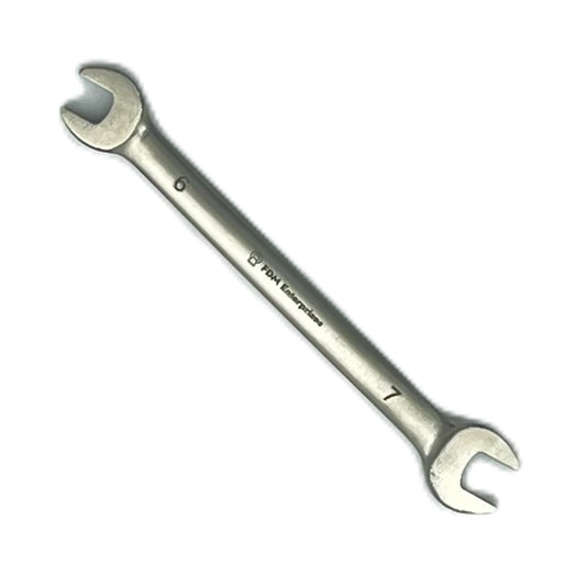 Titanium Double Open End Wrench 6mm x 7mm Non-Ferrous, Corrosion Resistant,  Non-Magnetic